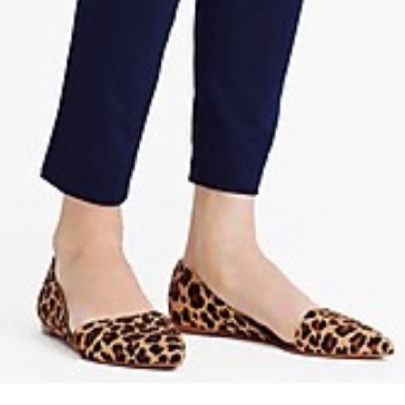 J. Crew Handbags - J. Crew Zoe calf hair d'Orsay flats Size 7 NEW